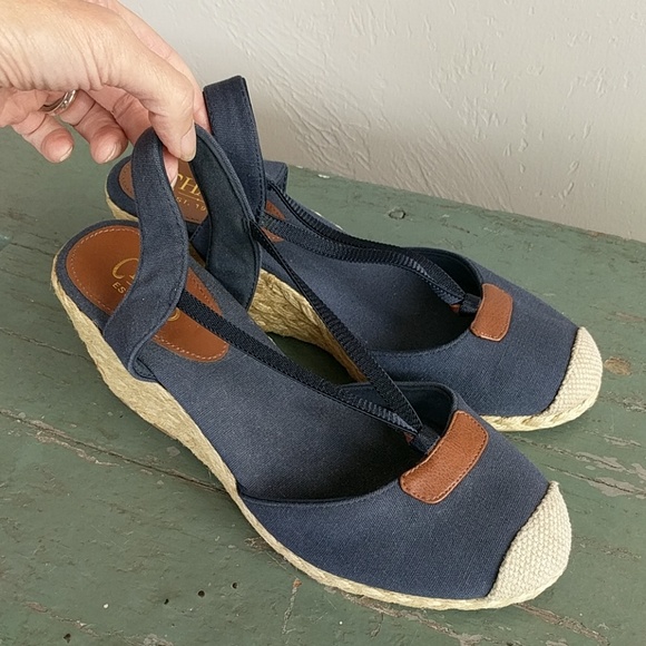 chaps espadrille wedge